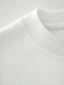 Camiseta de Verano para Mujer, Talla Grande, Color Sólido, con Estampado de Calavera y Rosa, Estilo Gótico Retro Punk, Manga Corta Holgada, Ligeramente Elástica, Casual y Cómoda. - Blanco - Ver 5