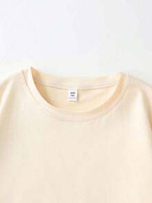 Estilo Y2K, estilo moderno, lo más nuevo de 2026, estilo lindo, estilo casual. Camiseta de manga corta holgada con estampado de moda para mujer.| Diseño Exquisito| Esencial para el Verano| Fácil de Combinar, Muestra Tu Estilo Casual 180g (S-XXXL) - Albaricoque - Ver 5