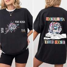 The Rose Rosetopia Tour 2026 Shirt - Black - View 1