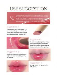 JOOCYEE GLOSSY ROUGE High Transparency Light Flowing Film Lock Makeup, Mirror-Like Radiant Atmosphere, Non-Stick, Moisturizing Lip Gloss, Natural Makeup, Long-Lasting, Smudge-Proof - 564 Peach Dew - View 10