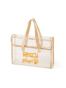 Túi đi biển chống thấm nước bằng PVC với họa tiết "BEACH PLEASE" nhiều màu sắc, túi đi biển dành cho nữ, túi tote trong suốt, túi tote nhựa, túi xách lớn dùng đi hồ bơi, vật dụng cần thiết cho kỳ nghỉ du lịch, phụ kiện túi đi biển, đồ dùng du lịch thiết yếu, thích hợp cho bãi biển, du lịch, mua sắm, hoạt động ngoài trời, công việc, trường học và sử dụng hàng ngày, quà tặng sinh nhật độc đáo, quà tặng ngày lễ, quà tặng tiệc tùng, quà tặng Ngày của Mẹ, quà tặng kỳ nghỉ, quà cưới, quà tặng tựu trường. - Nhiều màu - Xem 13