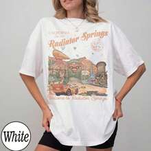 Disney Vintage Radiator Springs T-Shirt, Cars Family Shirts, Vacation Shirt, Country-Themed Tee - 白色 - 查看 1