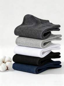1/8 paires de chaussettes invisibles pour hommes, chaussettes décontractées à coupe basse respirantes et antidérapantes - Multicolore - Voir 7