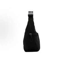 Lululemon Slouchy Sling 6L Casual Versatile Adjustable Shoulder Strap Nylon Croissant Handbag Shoulder Bag, Regular Style, Unisex, Couple Style, Black - 黑色 - 查看 2