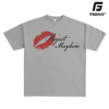 CAMISETA PROJECT MAYHEM KISS - Gris - Ver 4