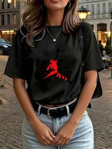 Women T-Shirts - Black - View 4