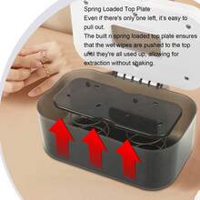 Wipe Warmer, 3 Temperature Modes, 55/60/65 Celsius, Compatible With 80 Wipes, With Light - 卡其色 - 查看 6