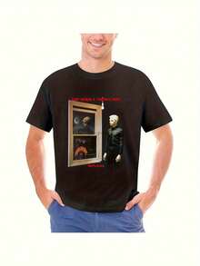 Camiseta unisex de manga corta, camiseta oficial con la portada del álbum vintage de Gary Numan, camisetas para hombre, Spiderman, , camisetas para mujer, Romwe para hombre, boho chic, regalos para maestros, camiseta para mujer, ropa curvy para hombre, y2k - Negro - Ver 6