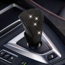 Shiny Rhinestone Car Gear Shift Knob Cover, Automatic Gear Shift Cover, PU Leather Anti-Slip Protective Sleeve, Enhances Car Interior Elegance, Suitable For Car Interior Decoration Exquisite Gift, Universal Car Interior Decoration Accessory - Multicolor - View 13
