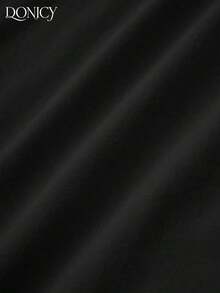 Pantalones rectos plisados de cintura alta, de unicolor, para mujer, suaves y cómodos, versátiles, elegantes y casuales urbanos, adecuados para uso diario casual, citas, fiestas, San Valentín, carnaval y oficina - Negro 2 - Ver 6