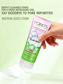 Pond's 溫和弱酸性控油泡沫洗面乳，含菸鹼醯胺微泡濃密泡沫，溫和控油、清潔毛孔、維持油水分平衡、提亮肌膚，適合敏感肌，清爽不緊繃 - 毛孔清潔&菸鹼醯胺 - 查看 8