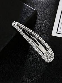 Bộ 2/3/4 kẹp tóc đính đá thời trang nữ, kẹp tóc BB dễ thương, kẹp tóc một hàng lấp lánh, phụ kiện tóc, đồ dùng học sinh, du lịch, sinh nhật - Nhiều màu - Xem 3