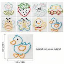 8/9pcs Beginner Sewing Kit, Entry-Level Set - Assorted Styles Including Plastic Needles, Threads, DIY Sewing Board, Kids Felt Craft Kit, Helpful For Developing Fine Motor Skills, Ideal For Children's Day/Birthday Gift - Multicolor - View 4