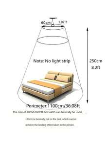 1pc White 4-Door Mosquito Net, Household Summer Anti-Mosquito Netting, Bedding For Double Bed - Solo Gaming - View 2