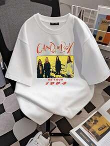 Camiseta de Mujer con Estampado 1994 Candlebox US Tour, Vintage de Doble Cara, 100% Algodón, Tallas S-5XL, 103187, Camiseta Fresca de Verano, Estilo Unisex - Blanco - Ver 2