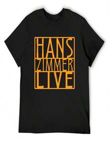 Actuación en directo de Hans Zimmer - Gira musical 2026 - Camisetas oscuras, tops de verano, ropa de secado rápido y bonita, camisetas estampadas - Negro - Ver 1