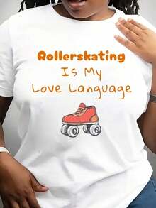 Camiseta "El Patinaje sobre Ruedas Es Mi Lenguaje de Amor", Camiseta de Patinaje sobre Ruedas, Patines, Patinaje sobre Ruedas, Camiseta de Patinaje sobre Ruedas, Camiseta de Patines - Blanco - Ver 6