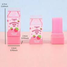 3 chiếc gọt bút chì hình sữa, đồ dùng văn phòng phẩm dễ thương, gọt bút chì mini đáng yêu, đồ dùng học sinh, kiểu dáng ngẫu nhiên - Nhiều màu - Xem 3