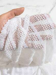 Pareo Calado Con Hombros Descubiertos Para Mujer - Blanco - Ver 6