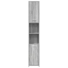 Mueble de baño vidaXL, gris Sonoma, 30x30x183,5 cm, madera de ingeniería. - Multicolor - Ver 5
