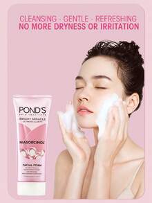 Pond's 溫和弱酸性控油泡沫洗面乳，含菸鹼醯胺微氣泡濃密泡沫，溫和控油、清潔毛孔、維持油水平衡、亮白肌膚，適合敏感肌，清爽不緊繃 - 亮白祛斑 - 查看 9