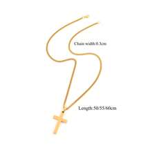 Pendant Necklace Men Stainless Steel Chain Necklace For Men - Stainless Steel Cross - View 2