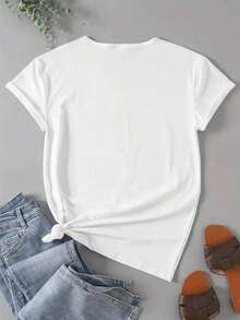 Funny Diet T-Shirt - 'First Drink' Diet Slogan T-Shirt And Iconic Casual Crew Neck T-Shirt For Diet Enthusiasts, Machine Washable - Clothing - 白色 - 查看 2