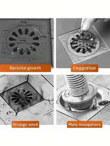 1pc Bathroom Drain Filter Mesh, Kitchen Sink Strainer, Bathroom Drain Anti-Clogging Anti-Insect Filter Strip, Also Suitable For Kitchen, Freely Trimmable, Disposable Sink Filter Mesh, Available In Multiple Sizes, Kitchen Washbasin Anti-Clogging Filter Mesh, With Self-Adhesive Function Home Product - Multicolor - View 6