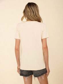 2026 Nuevos productos de gran : Camiseta de algodón de cuello redondo para mujer, estilo casual minimalista, con estampado "Es un hermoso día" para el Día del Maestro. Camiseta holgada de manga corta para mujer, adecuada para el verano, de algodón, para salir, informal, versátil, de manga corta, con un temperamento natural y elegante. - Blanco - Ver 4