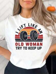 Camiseta Holgada de Anime Streetwear Hip Hop, Cómoda, Estilo Harajuku, Camisetas para Mujer, Diseño Digital Clásico Gótico, Transpirable, Ropa Deportiva de Mujer, Camiseta Básica de Algodón con Cuello Redondo para Mujer - Blanco - Ver 7