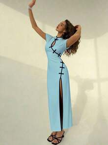Women Midi Dresses - Multicolor - View 5