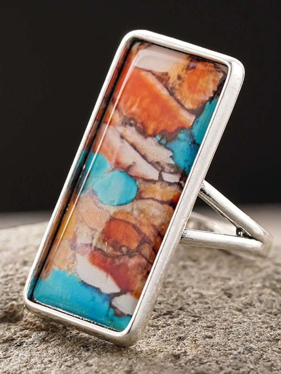 1pc Elegant Ring Designed For Women, Suitable For Wedding, Engagement, Anniversary Party, Valentine's Day Gift - 1# - View 1