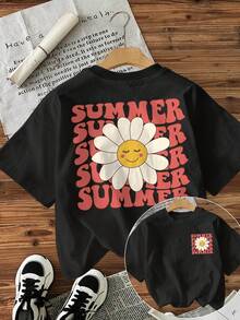 Camiseta de mujer para primavera y verano - Negro - Ver 1