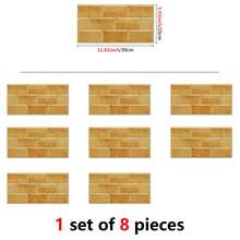 2D Peel And Stick Marble Tiles Waterproof Oilproof Easy Clean Removable Kitchen Backsplash - 8Pcs - View 13