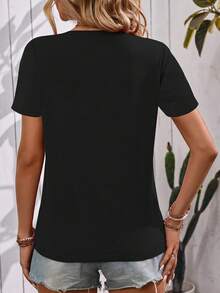 Women T-Shirts - Black - View 4