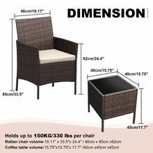 Conversation Sets - Brown - View 8