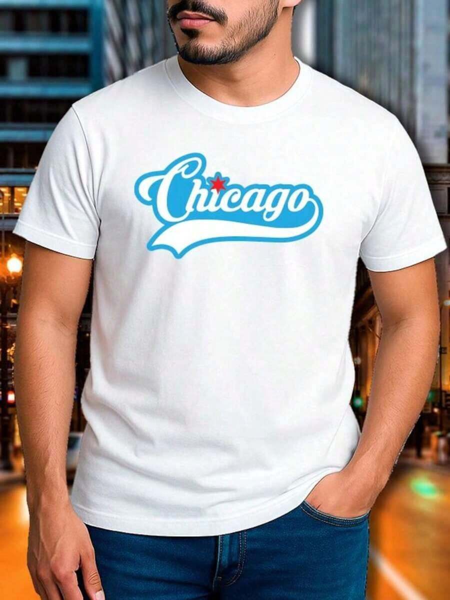 Camiseta de béisbol de Chicago, Camiseta de Chicago, Bella+Canvas 3001, Camiseta de béisbol, Camiseta North Side, Camiseta fresca de verano, Estilo unisex - Blanco 2 - Ver 1