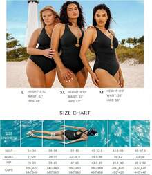 1PCS Tummy Control Swimsuits One Piece V Neck Slimming Bathing Suit For Women Cutout Ruched Shapewear Swimwear - 粉色 - 查看 7