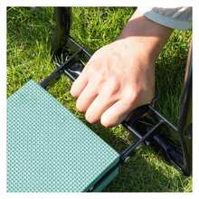 Green Garden Kneeler And Seat- Padded, Foldable Stool With Gardening Knee Pads For Comfortable Planting - B - View 7