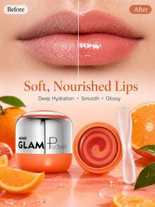 Pudaier MIMI GLAM Rotating Lip Mask Overnight Repair Lip Care Cream Deep Moisturizing Non-Sticky Sleep Lip Balm With Small Spatula Suitable For Spring And Summer Use Suitable As Birthday Gift Or Mother's Day Gift - 05 - View 1