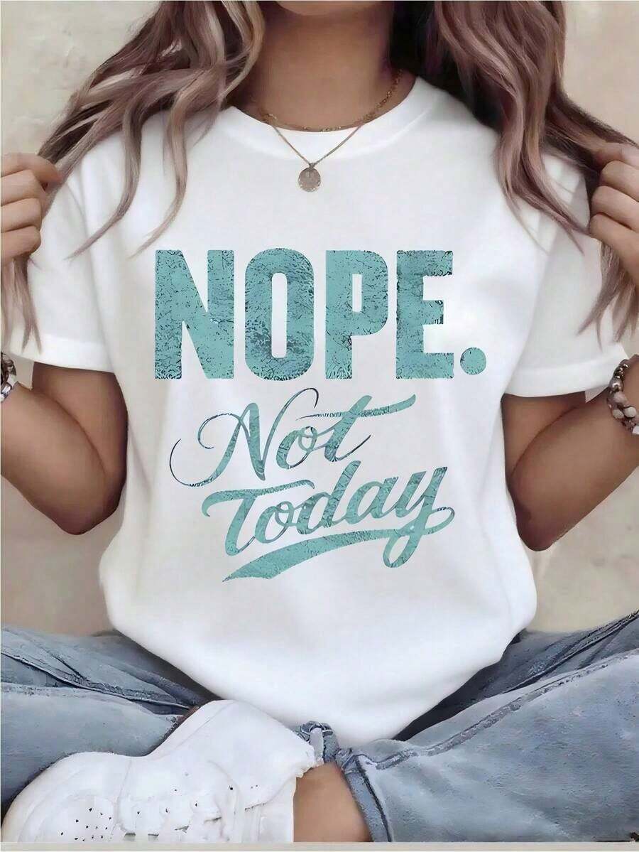 Camiseta de manga corta de talla grande - Camiseta con estampado divertido para mujer - Camiseta casual de manga corta con cuello redondo y corte holgado, lavable a máquina para comodidad en todas las estaciones, adecuada para uso casual. | Corte Holgado | Impresiones Duraderas, Ideales Para Diversos Regalos Navideños, Enviadas Desde Almacén Local, 100% Algodón Suave - Blanco - Ver 1