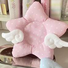 Y2K Cute Angel Star Coaster, Japanese Sweet Girl Polka Dot Desktop Decor With Wings - Color - View 12