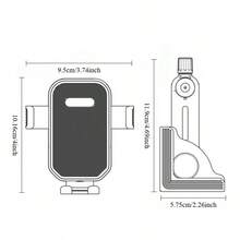 Bộ giá đỡ điện thoại ô tô mới, xoay 360 độ, có thể gập lại, phù hợp cho ô tô và xe điện. - Nhiều màu - Xem 6