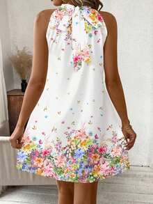 Clasi Vestido floral casual y holgado para mujer, apropiado para el verano - Multicolor 4 - Ver 2