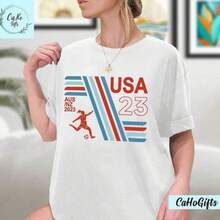 Sudadera de la selección femenina de EE. UU. para la Copa Mundial, Sudadera de la selección femenina estadounidense para la Copa Mundial de Fútbol, Sudadera con capucha de la selección estadounidense para la Copa Mundial. # webeleive, Fútbol Retro, uswnt - Negro - Ver 6