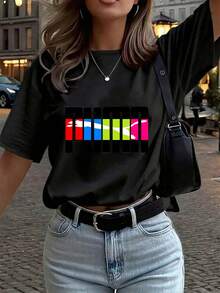 Women T-Shirts - Black - View 1