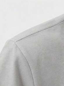 Camiseta de Algodón para Mujer con Estampado de Corazón de Diente de León, Manga Corta, Cuello Redondo, Top Casual Básico, Tallas S-5XL, Ligera, Transpirable, para Uso Diario, Moda Verano Primavera, Cuello Redondo, Corte Holgado, Tela Suave y Cómoda, Ropa Urbana - Gris Claro - Ver 4
