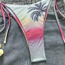 Nuevo Bikini de Dos Piezas con Tirantes y Diseño Degradado Brillante de Árbol de Coco 2026 - Esquema de colores Z26005 - Ver 3