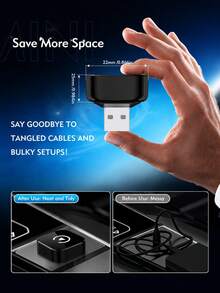 2026 Wireless CarPlay Adapter, Upgrade Wired CarPlay To Wireless, Mini USB Design Suitable For Cars With Built-In Wired Apple CarPlay, Plug And Play, Easy To Use, Stable And Fast Connection - A - View 1