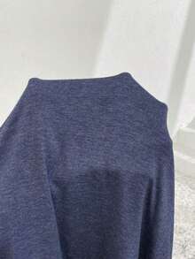 Vestido Sin Mangas Negro Con Cintura Ajustable Y Cordones Para Mujer - Azul marino - Ver 6